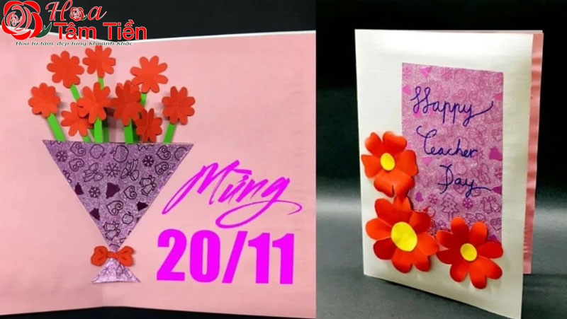 Cách lựa chọn mẫu và đặt thiệp hoa chúc mừng 20/11 tại Vũng Tàu