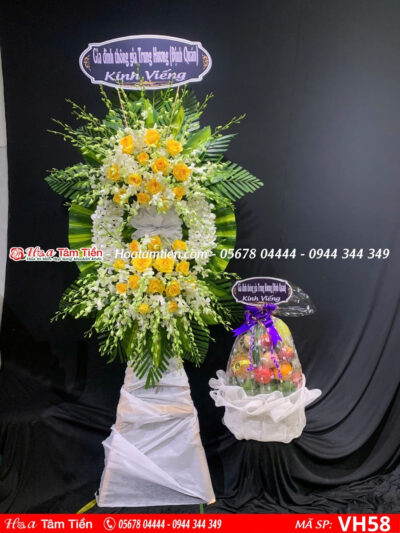 Hoa viếng đám tang Hoa Tâm Tiền phường 1 Vũng Tàu