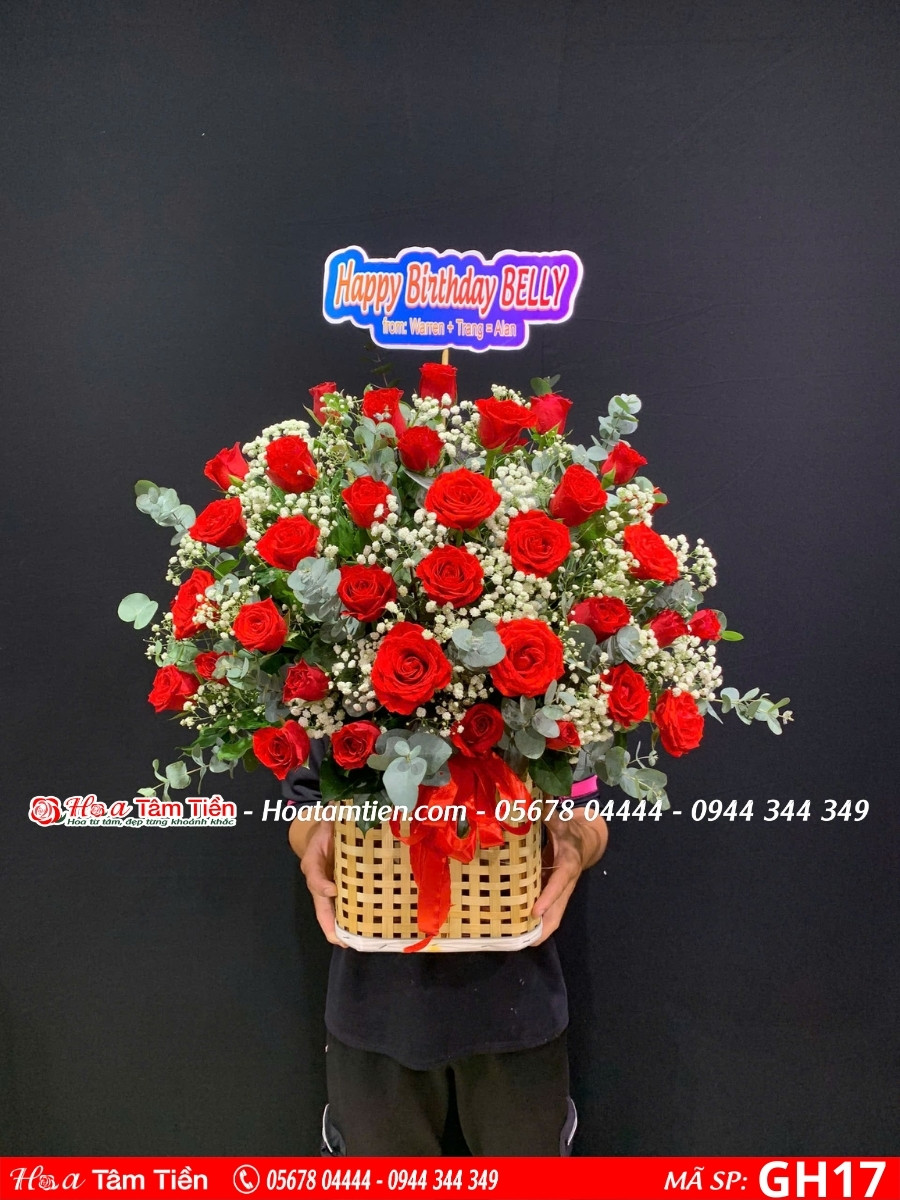 Lẵng hoa sinh nhật shop hoa Tam Thắng Vũng Tàu