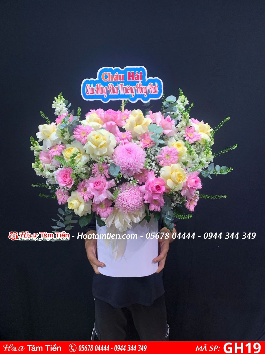 Giỏ hoa khai trương hoa tươi Long Hải – shop hoa Vũng Tàu