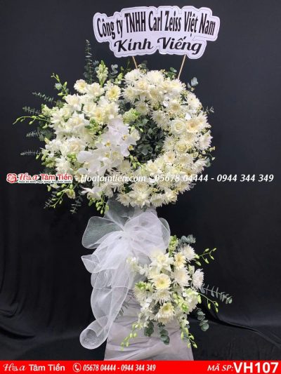 Hoa chia buồn Hoa Tâm Tiền giao nhanh khu vực Long Hải