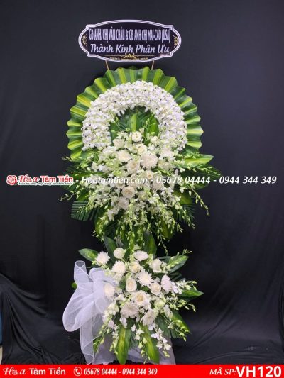 Hoa tang lễ nhẹ nhàng tại phường 3 Vũng Tàu – Shop hoa Hoa Tâm Tiền