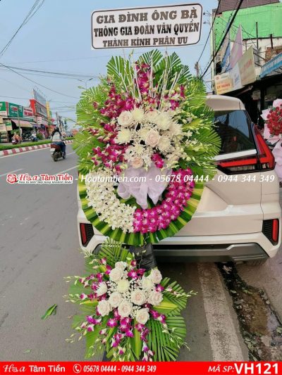 Kệ hoa viếng đám tang trang trọng tại phường 4 Vũng Tàu – Hoa Tâm Tiền