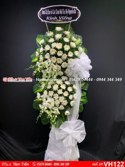 Mẫu hoa chia buồn sang trọng tại shop hoa tươi phường 5 Vũng Tàu – Hoa Tâm Tiền