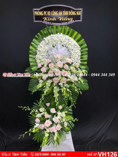 Hoa chia buồn Hoa Tâm Tiền giao ngay phường 9 Vũng Tàu