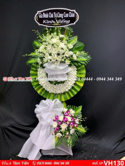 Hoa viếng đám tang công giáo giao phường Thắng Nhất – Hoa Tâm Tiền