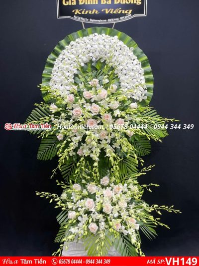 Vòng hoa chia buồn Hoa Tâm Tiền tại Thắng Nhất Vũng Tàu