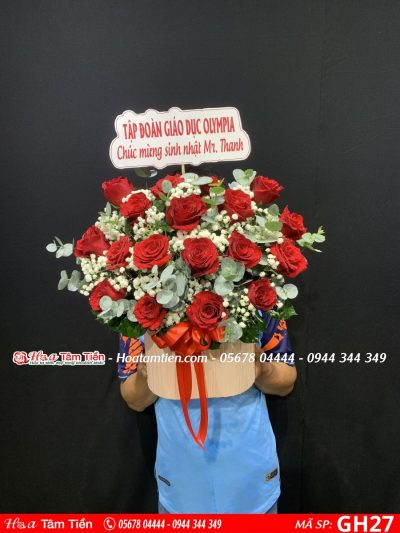 Giỏ hoa sinh nhật shop hoa Vũng Tàu phường 3