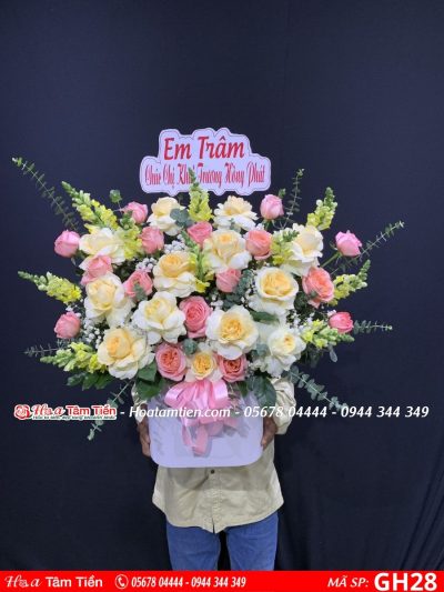 Lẵng hoa khai trương shop hoa tươi Vũng Tàu phường 4