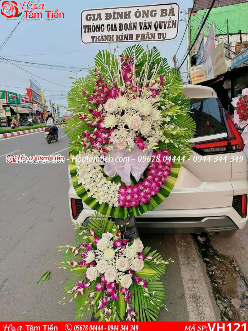 10+ mẫu vòng hoa thành kính phân ưu đẹp và ý nghĩa