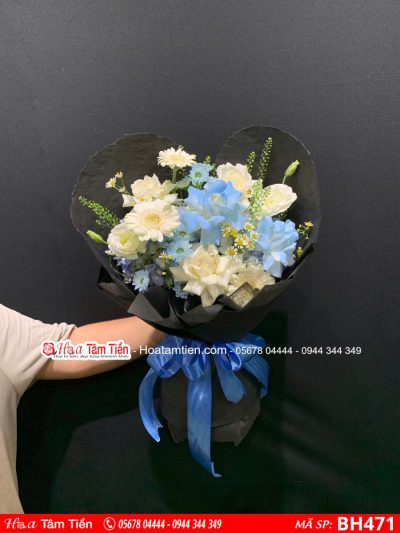 Bó hoa hiện đại hot trend Hoa Tâm Tiền