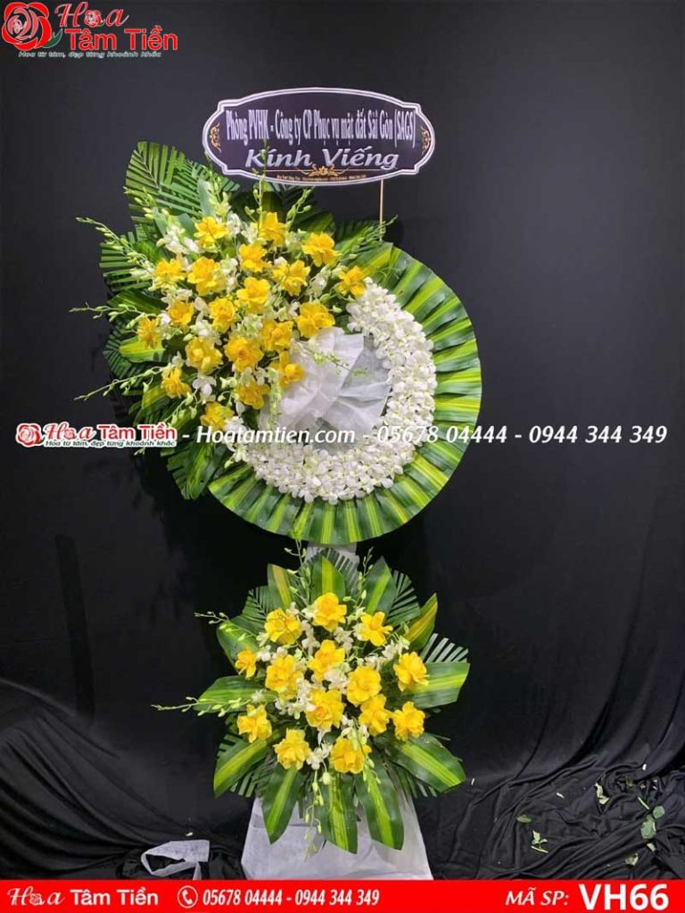 Hoa Tâm Tiền Hoa phúng điếu đám tang.