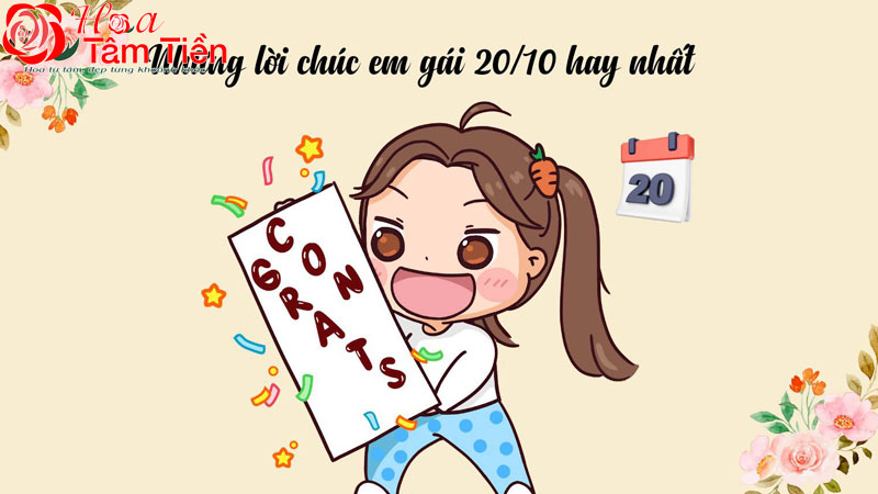 Lời chúc 20/10 ý nghĩa, sâu sắc cho em gái