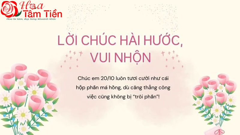 Lời chúc 20/10 cho đồng nghiệp hài hước, hóm hỉnh