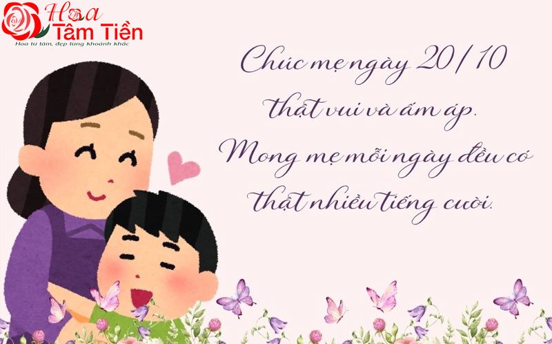 Câu chúc 20/10 cho mẹ dí dỏm, tươi trẻ