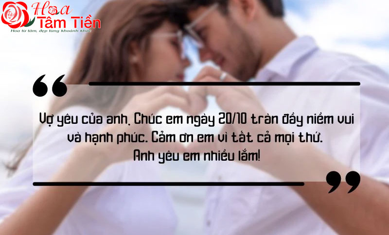 Lời chúc 20/10 ý nghĩa cho người yêu ở xa