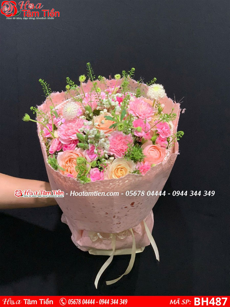 Hoa Tâm Tiền Hoa cẩm chướng dịu dàng. MSP BH487