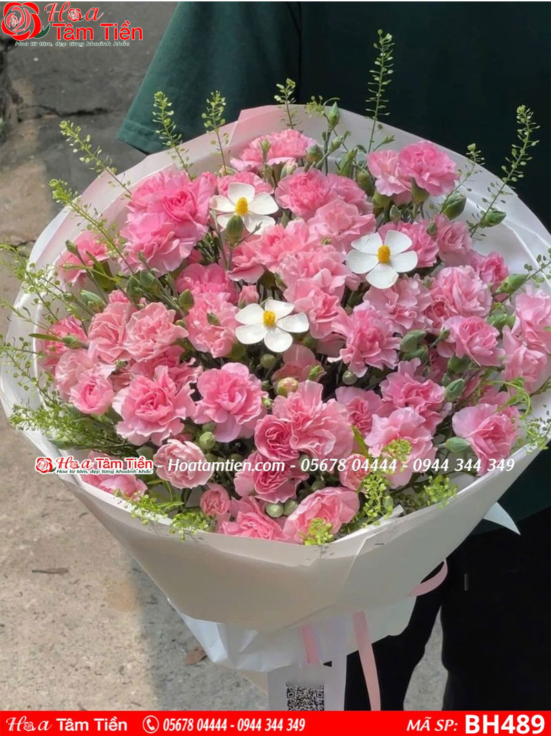 Hoa Tâm Tiền Hoa cẩm chướng dịu dàng. MSP BH489