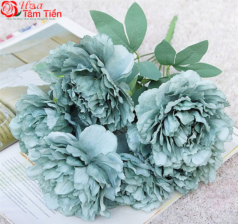 Hoa mẫu đơn xanh 